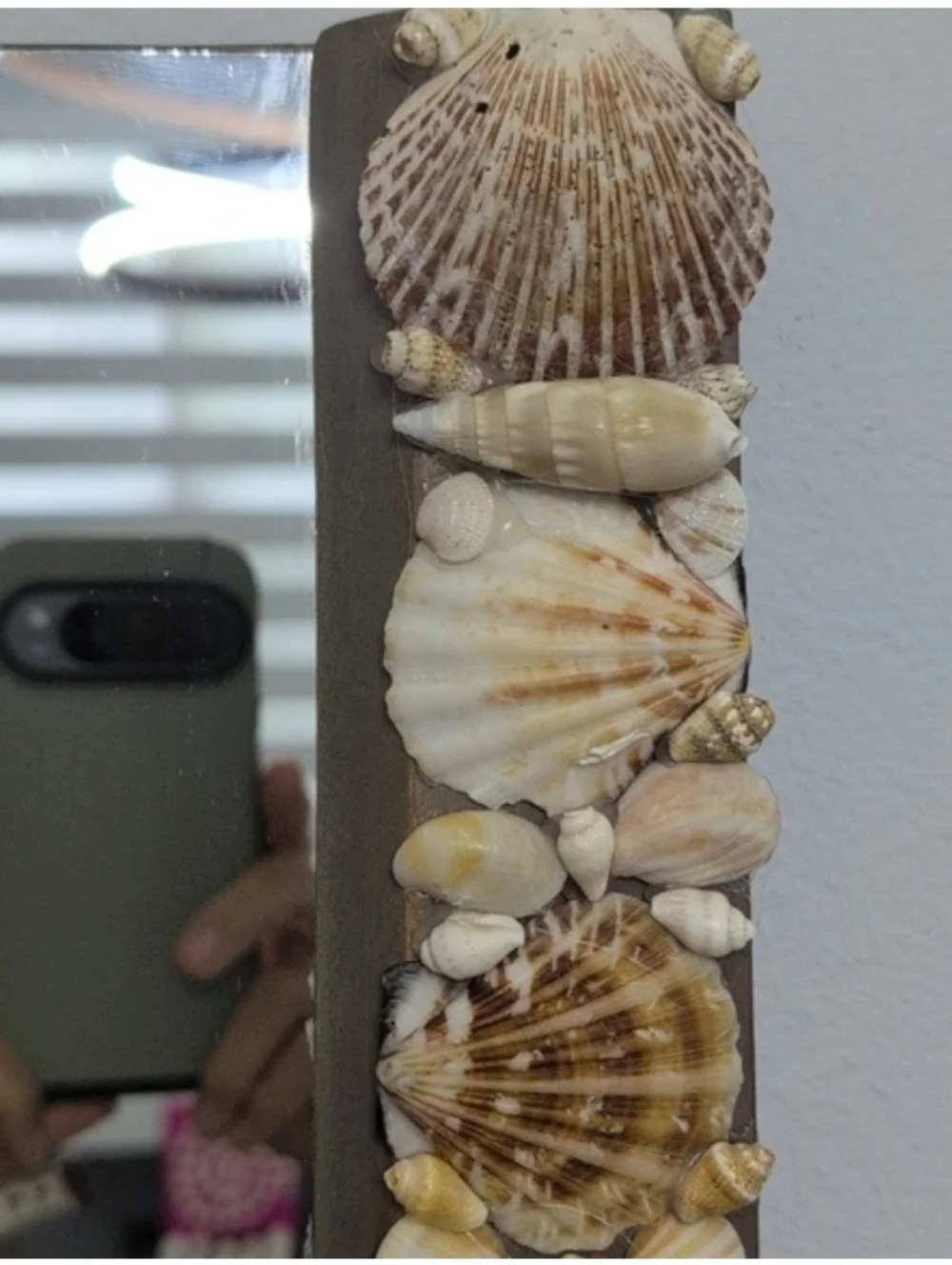 Shell Art Mirror, Seashell Art, Decorative Mirror, Home Decorl Seashells Coastal